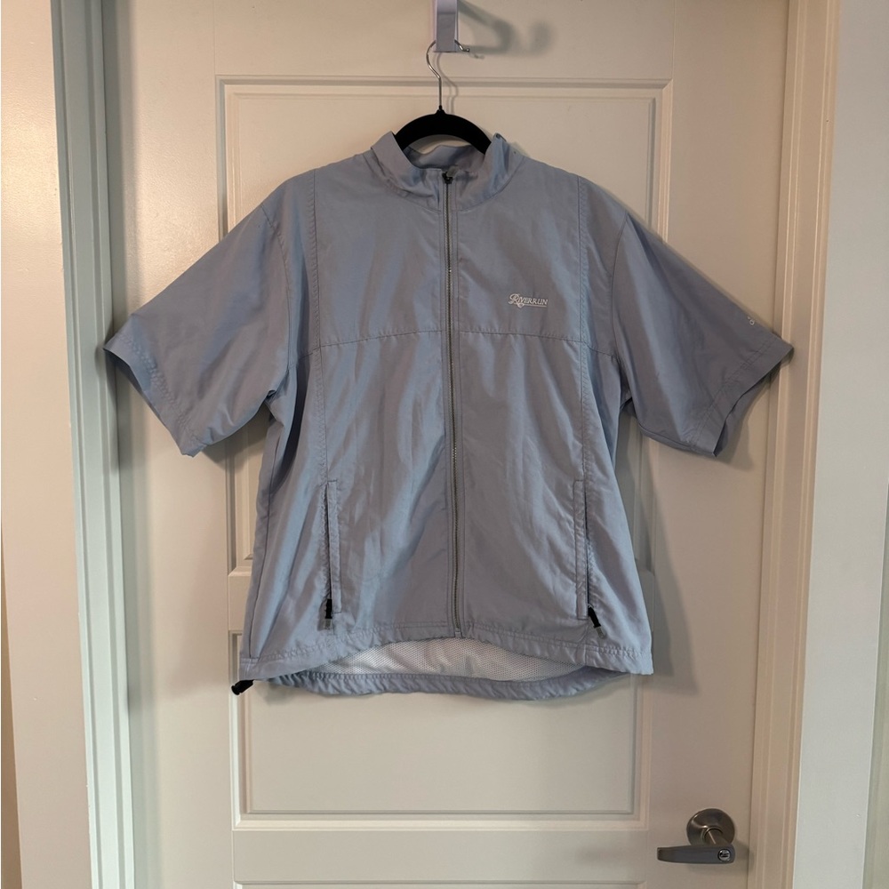 ADIDAS women’s XL Sky Blue Cycling Jacket